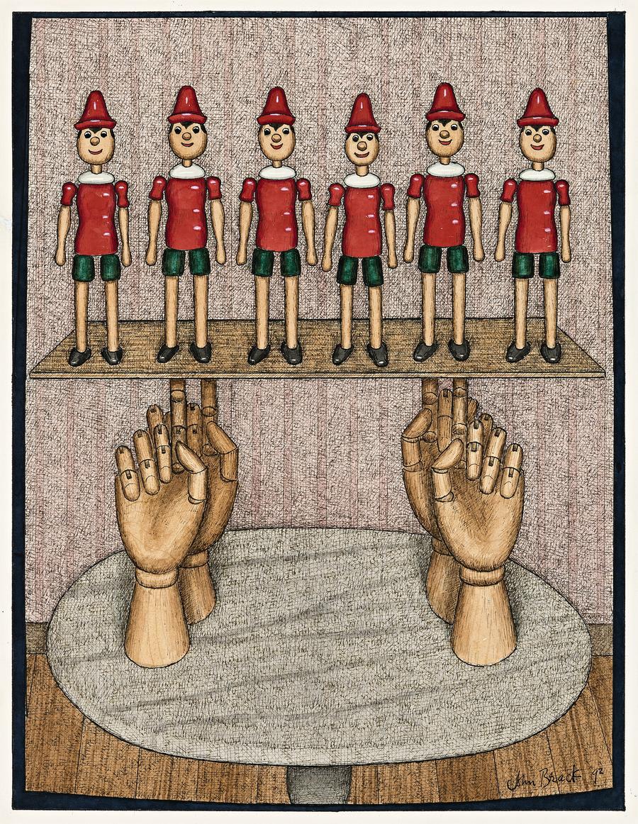 PINOCCHIO ON THE HANDS