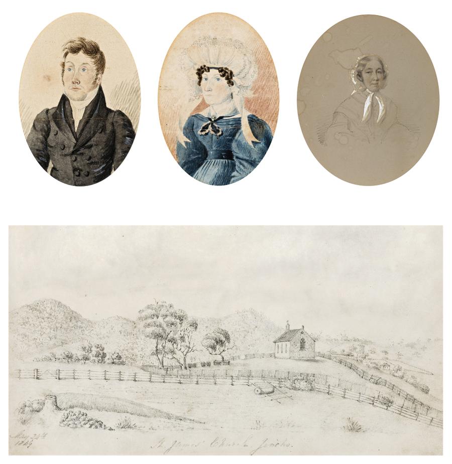CHARLES HENRY THEODORE COSTANTINI (1803 – 1860), THOMAS BOCK (1790 – 1855), ELIZABETH HUDSPETH (1820 – 1858, daughter of Dr John Maule and Mary Hudspeth)