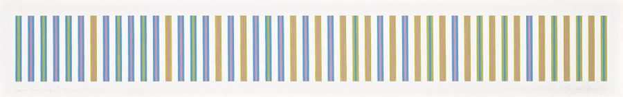 SEQUENCE STUDY 2, TURQUOISE, OCHRE, MAGENTA