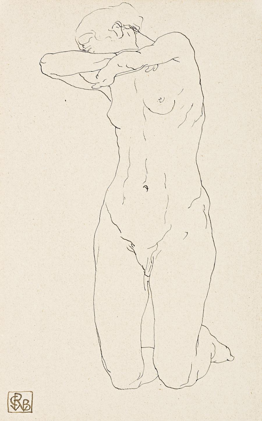 NUDE KNEELING