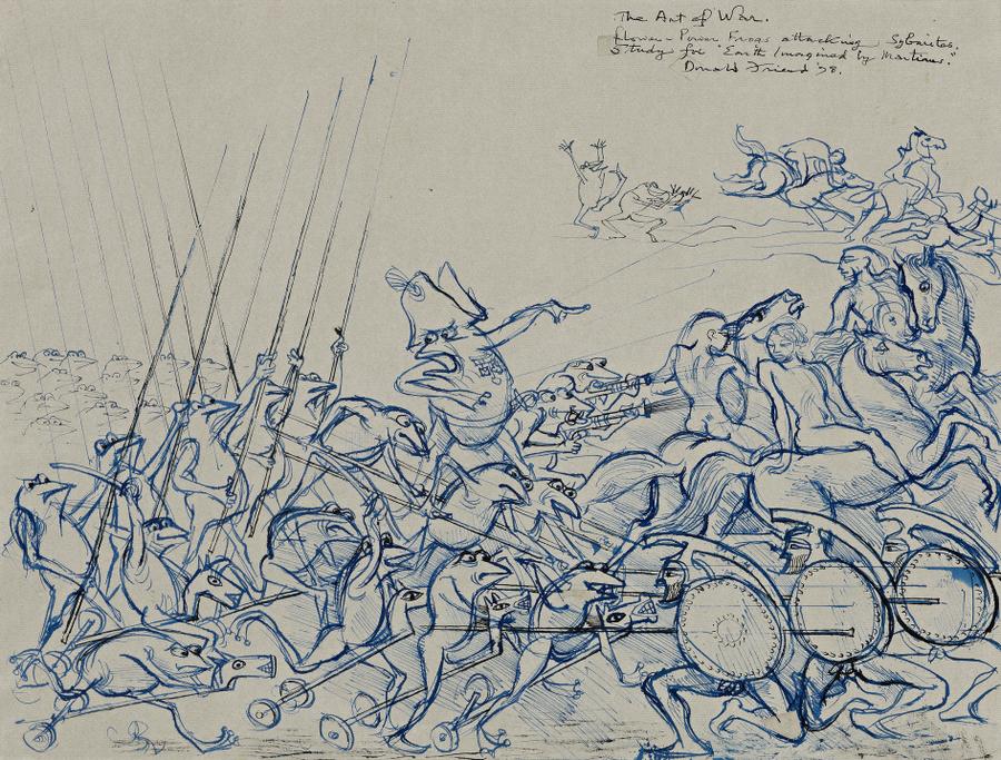 THE ART OF WAR: FROG WAR (STUDY FOR ‘EARTH IMAGINED BY MARTIANS’)