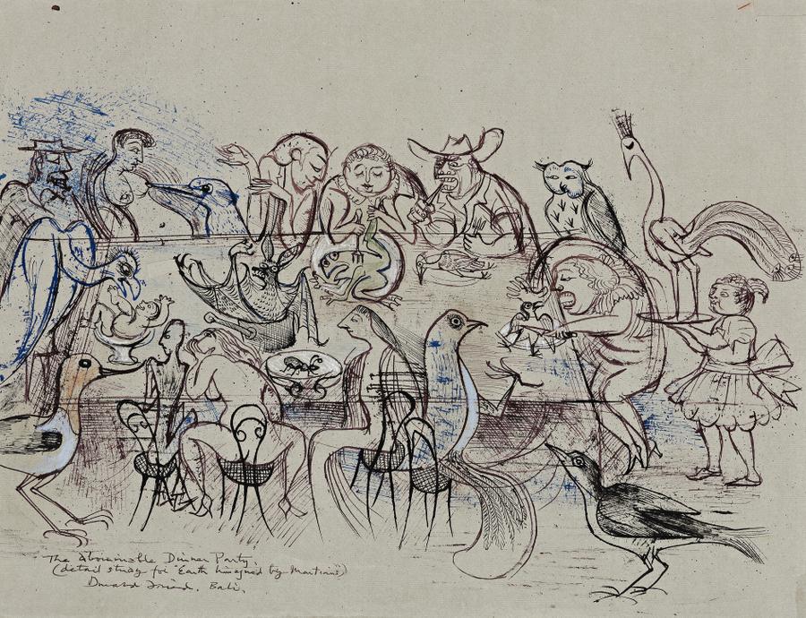 THE ABOMINABLE DINNER PARTY (STUDY FOR ‘EARTH IMAGINED BY MARTIANS’)
