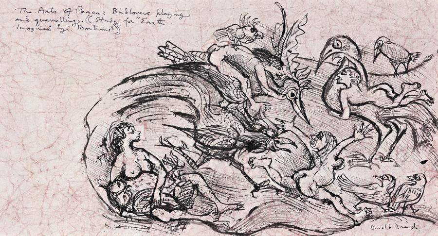 THE ARTS OF PEACE (STUDY FOR ‘EARTH IMAGINED BY MARTIANS’)
