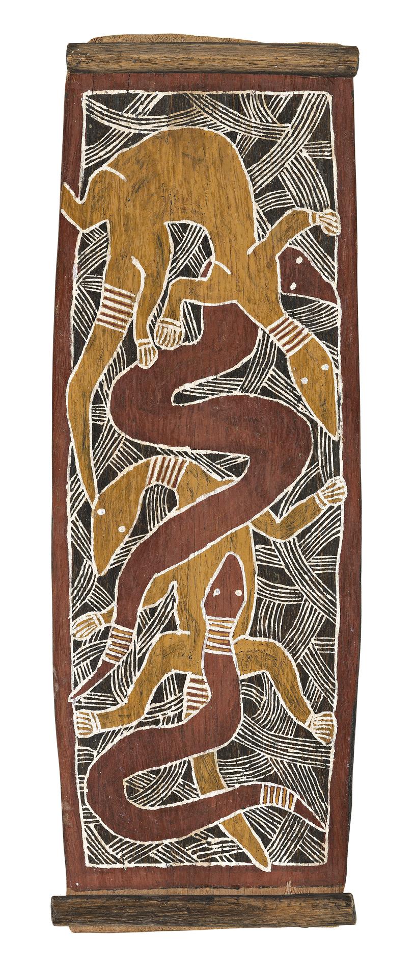 TWO GOANNAS AND TWO SNAKES
