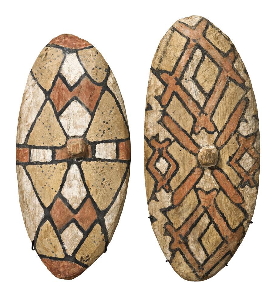 A PAIR OF SMALL RAINFOREST SHIELDS
