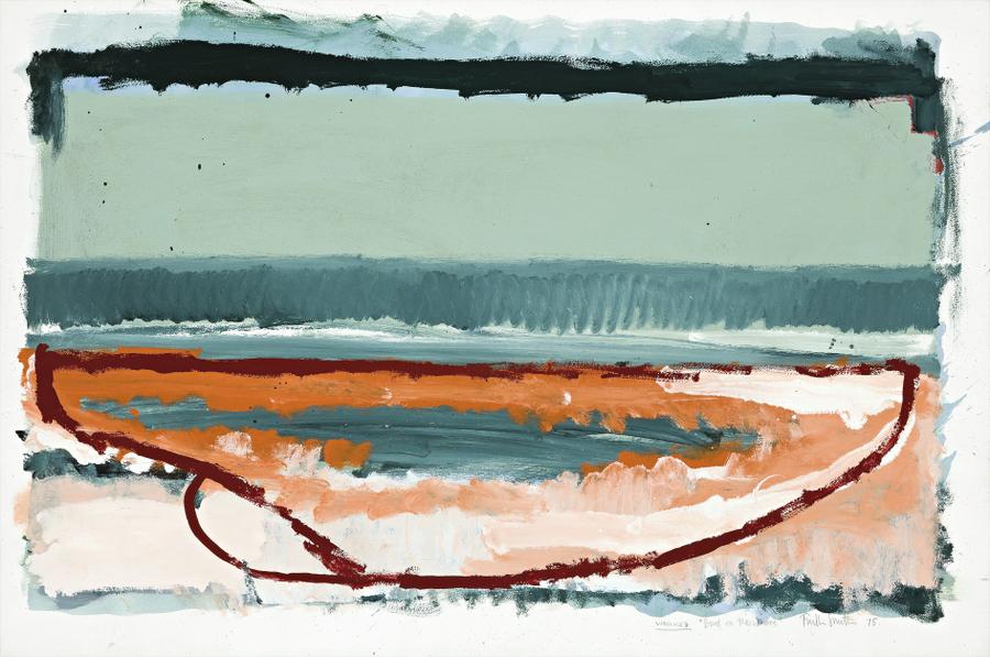 WRECKED ‘BOAT ON THE SHORE’