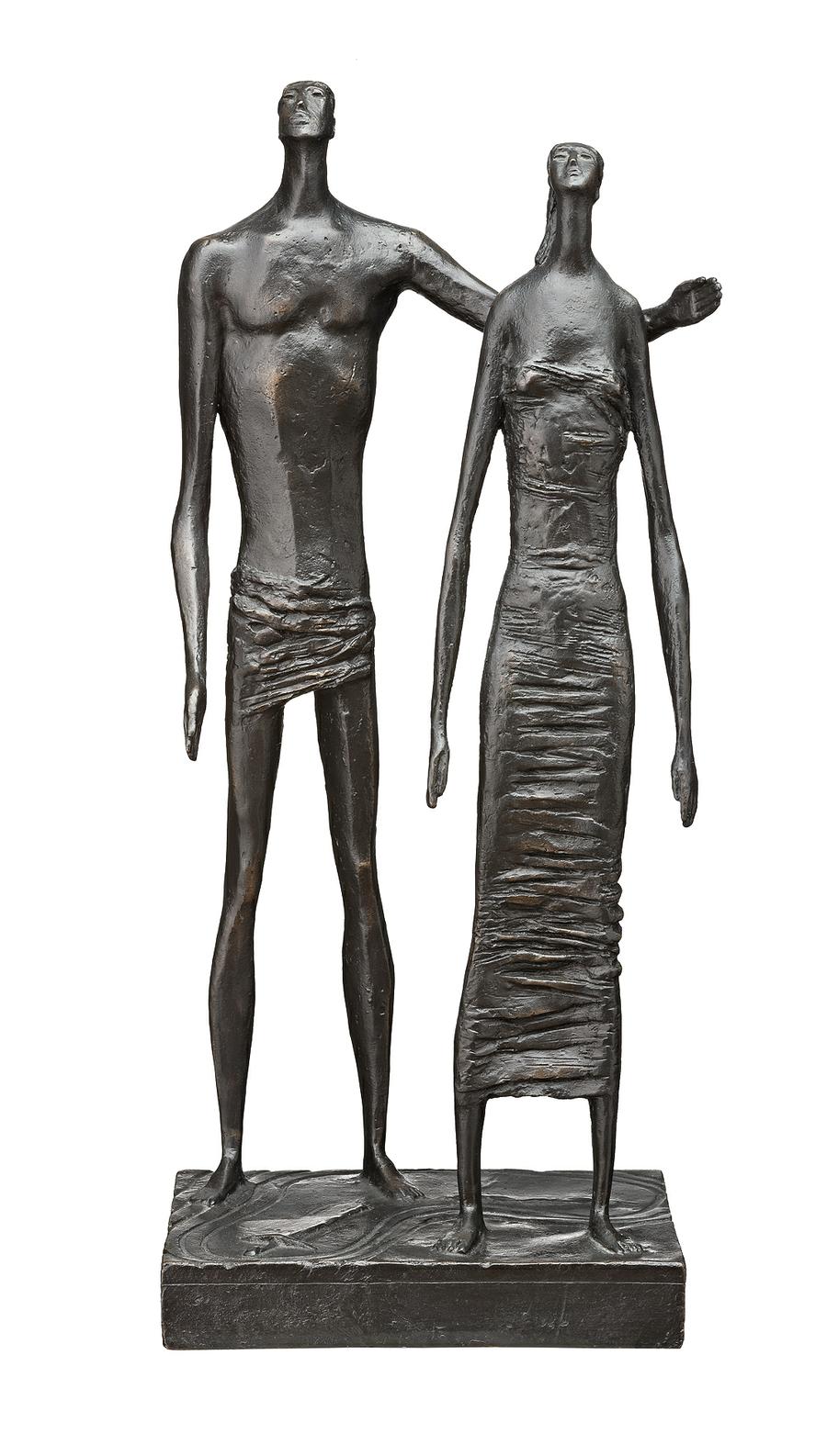 MAQUETTE FOR’FIGURE GROUP’, 1954, cast