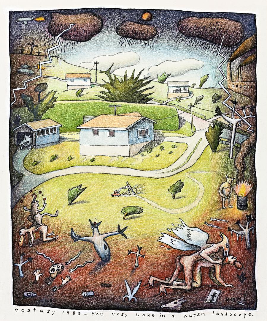 ECSTASY 1988 – THE COSY HOME IN A HARSH LANDSCAPE
