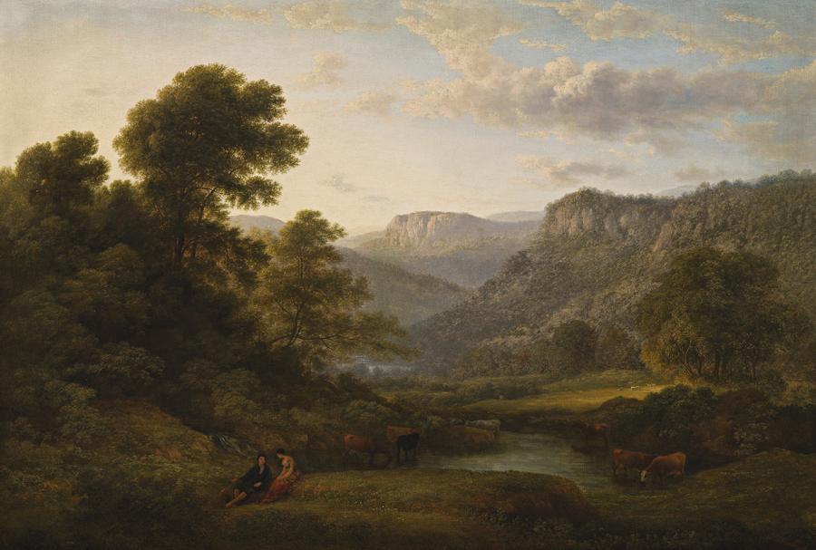 VIEW AT MATLOCK, DERBYSHIRE