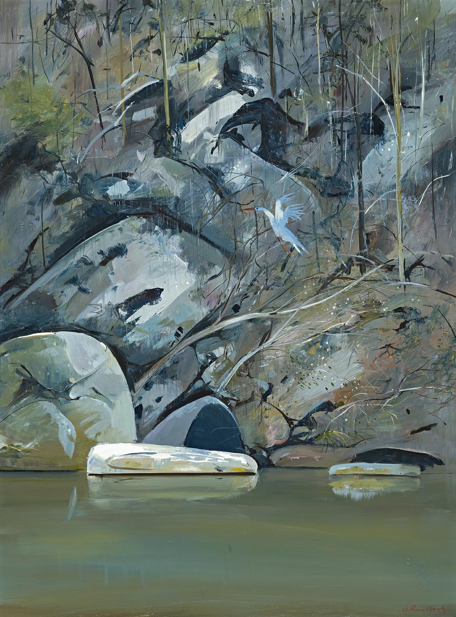 UPTURNED BOAT ON BUDGONG CREEK