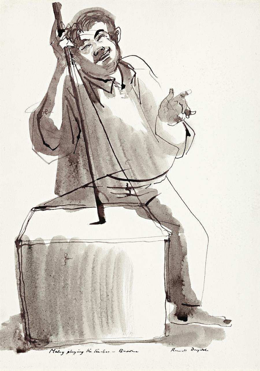 MALAY PLAYING THE TEA-BOX – BROOME