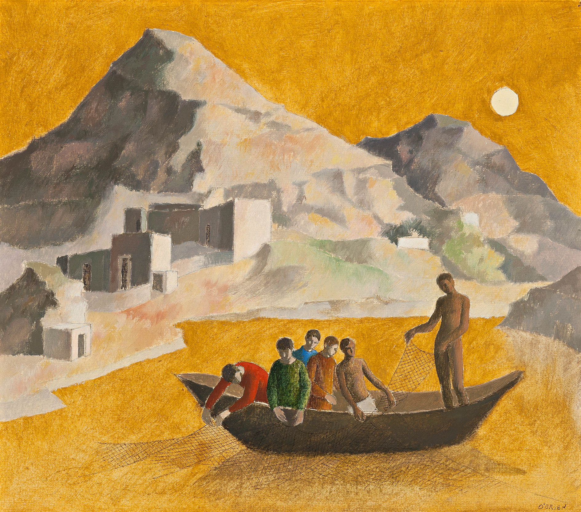 STUDY FOR THE MIRACULOUS DRAUGHT OF FISHES