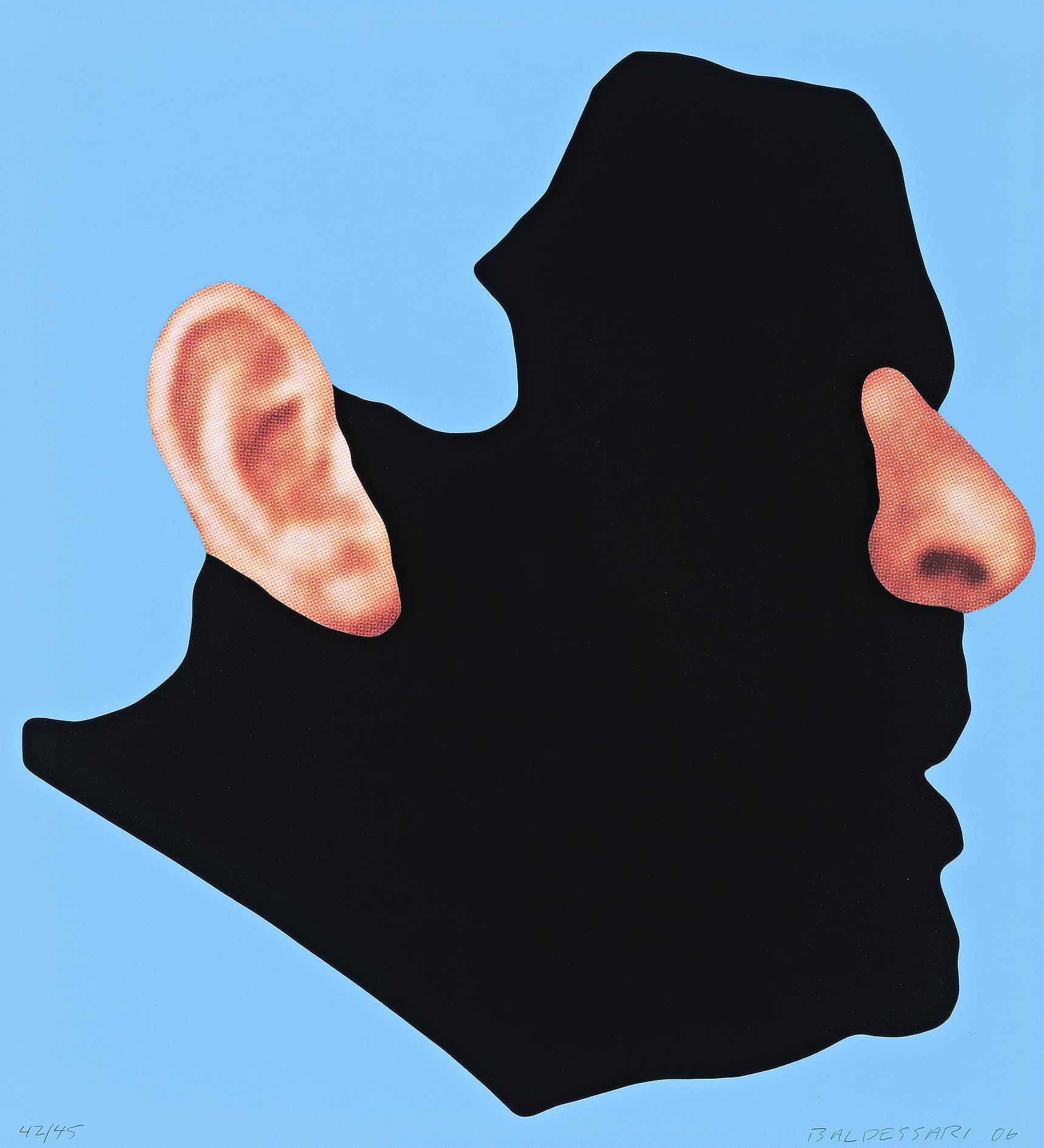 NOSES & EARS, ETC.: PROFILE WITH EAR AND NOSE (COLOR)