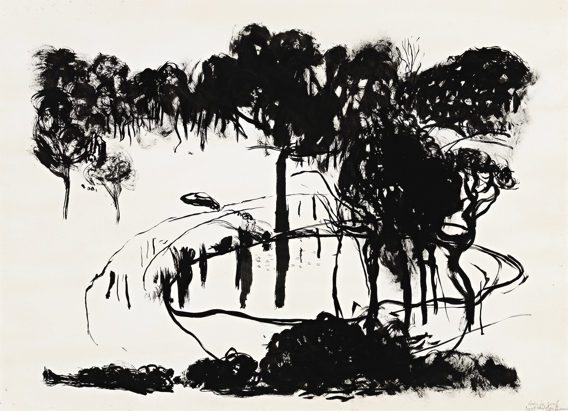 STUDY FOR POND AT BUNDANON