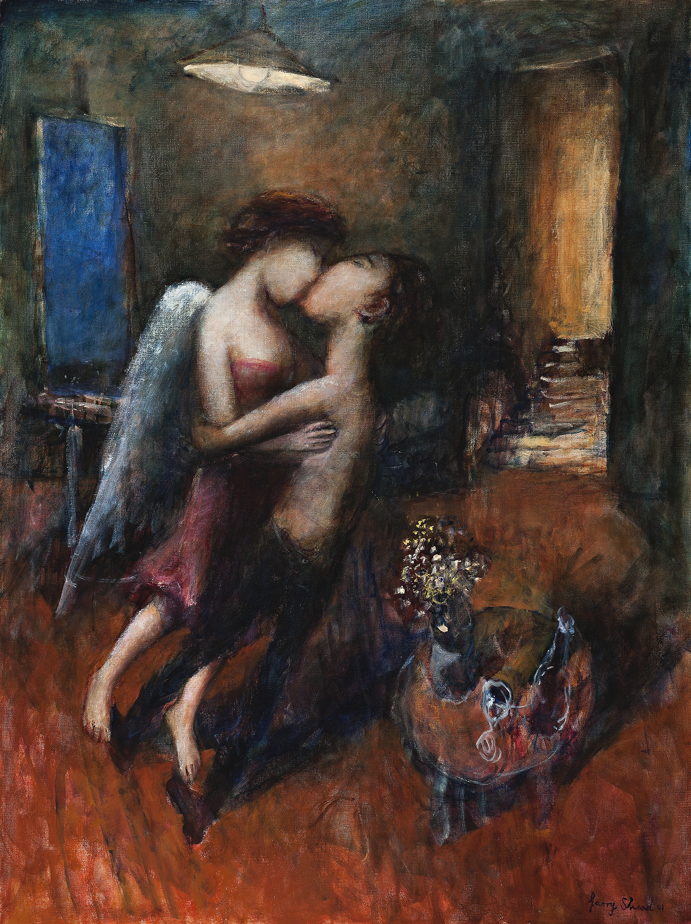 THE KISS, 2001 (FROM ARTIST AND THE MUSE SERIES)