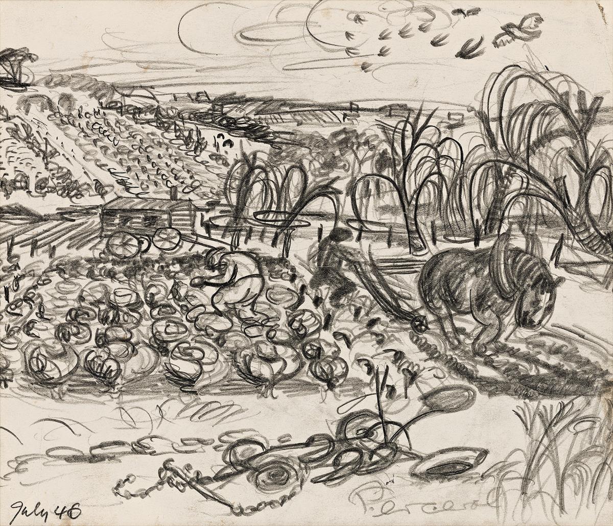 MARKET GARDEN WITH PLOUGH