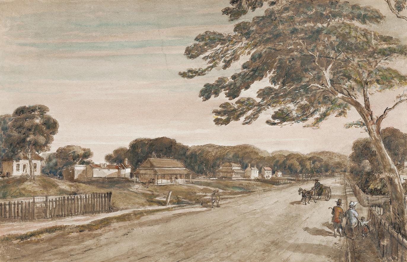 SKETCH OF THE TOWN OF PERTH, WESTERN AUSTRALIA, c.1836 – 37