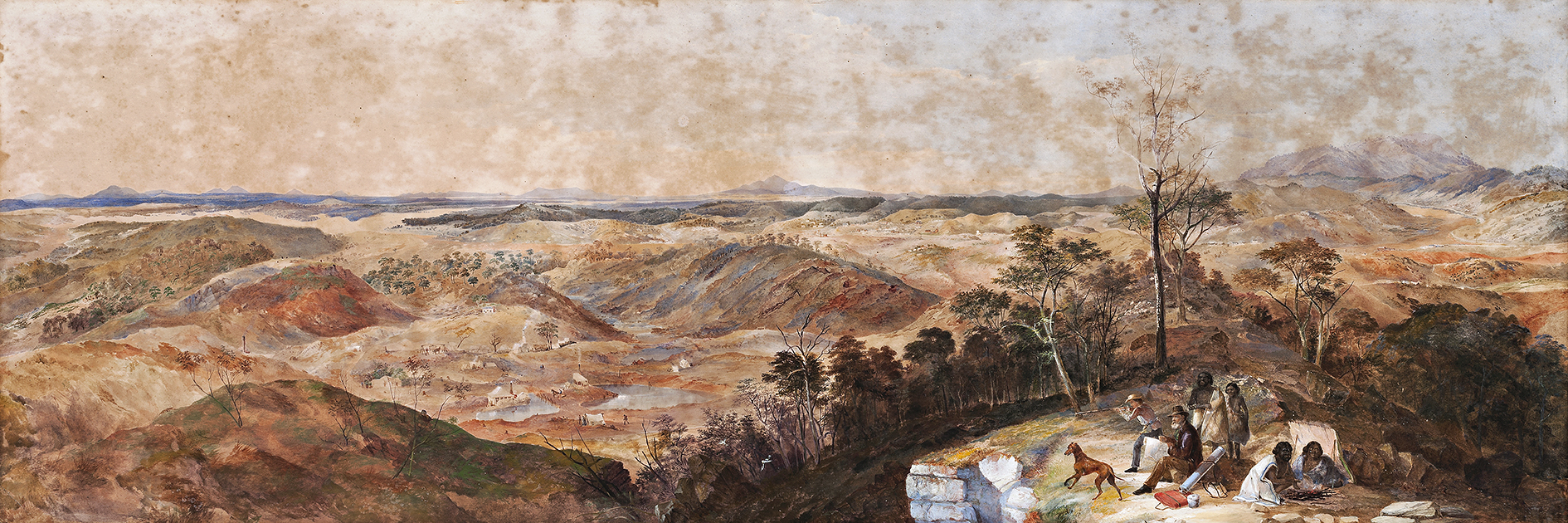 GEORGE ROWE AT THE DIGGINGS NEAR ARARAT