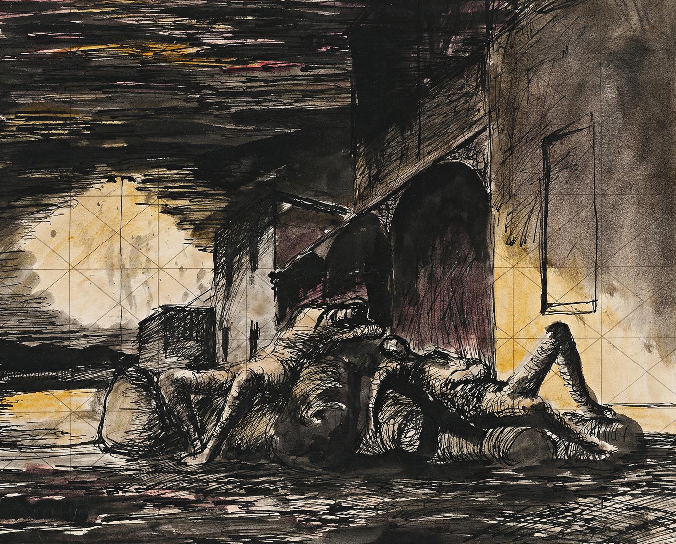 SOLDIERS RESTING OUTSIDE ALBURY STATION