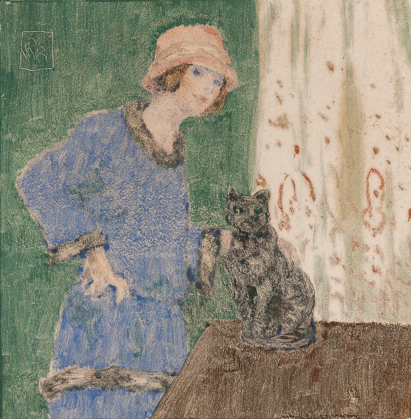 JEUNE FILLE EN BLEU