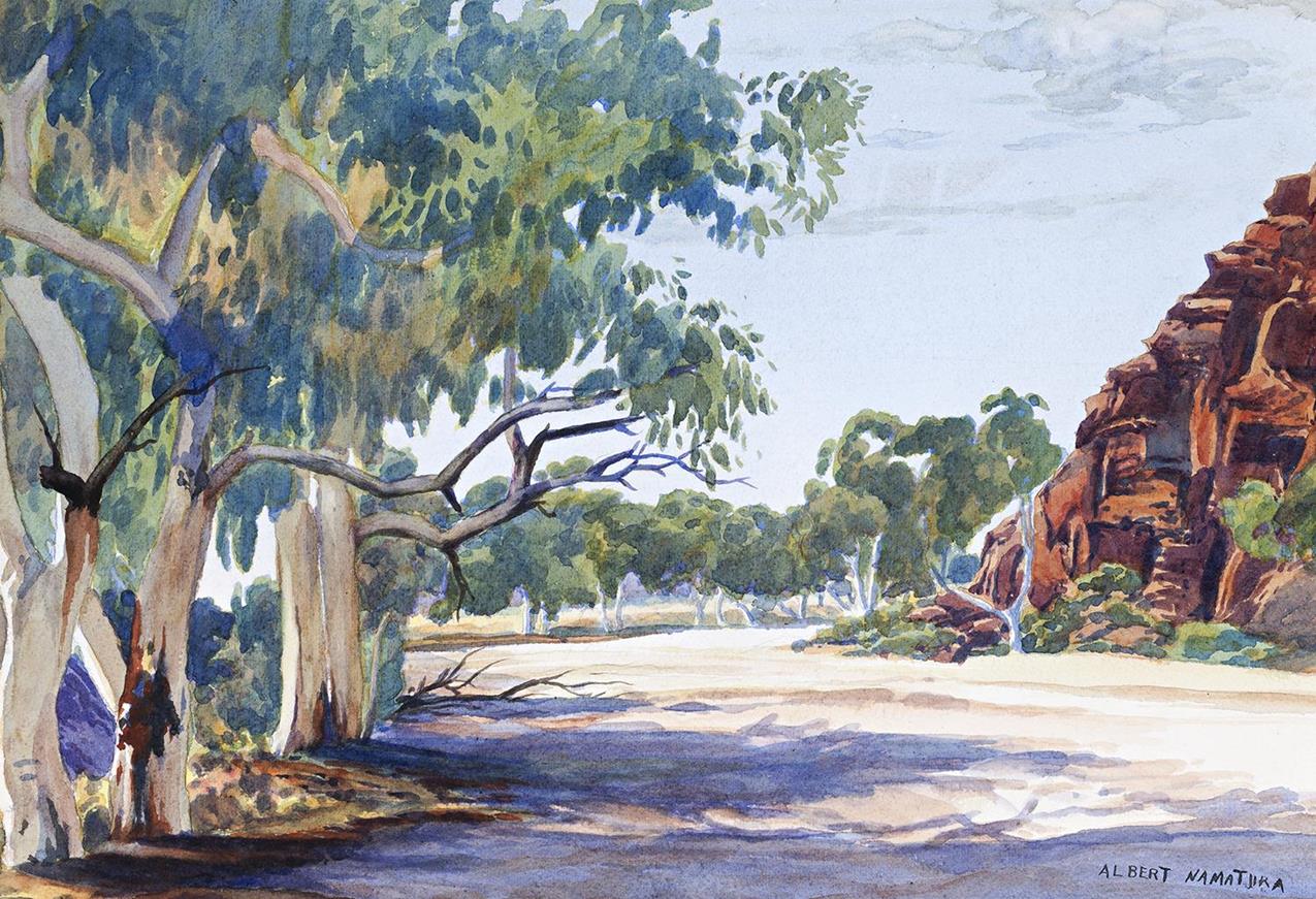 THE BEND OF THE TODD, HEAVITREE GAP