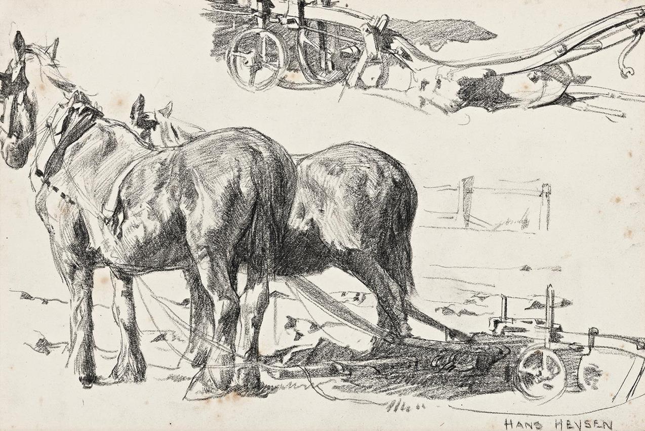 DRAUGHT HORSES (POLLY AND JACK)