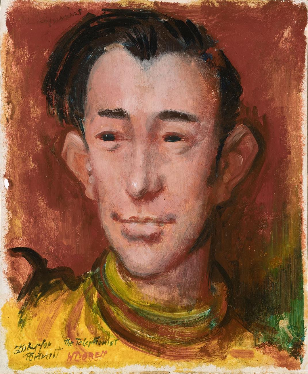 STUDY FOR PORTRAIT – THE TELEPHONIST