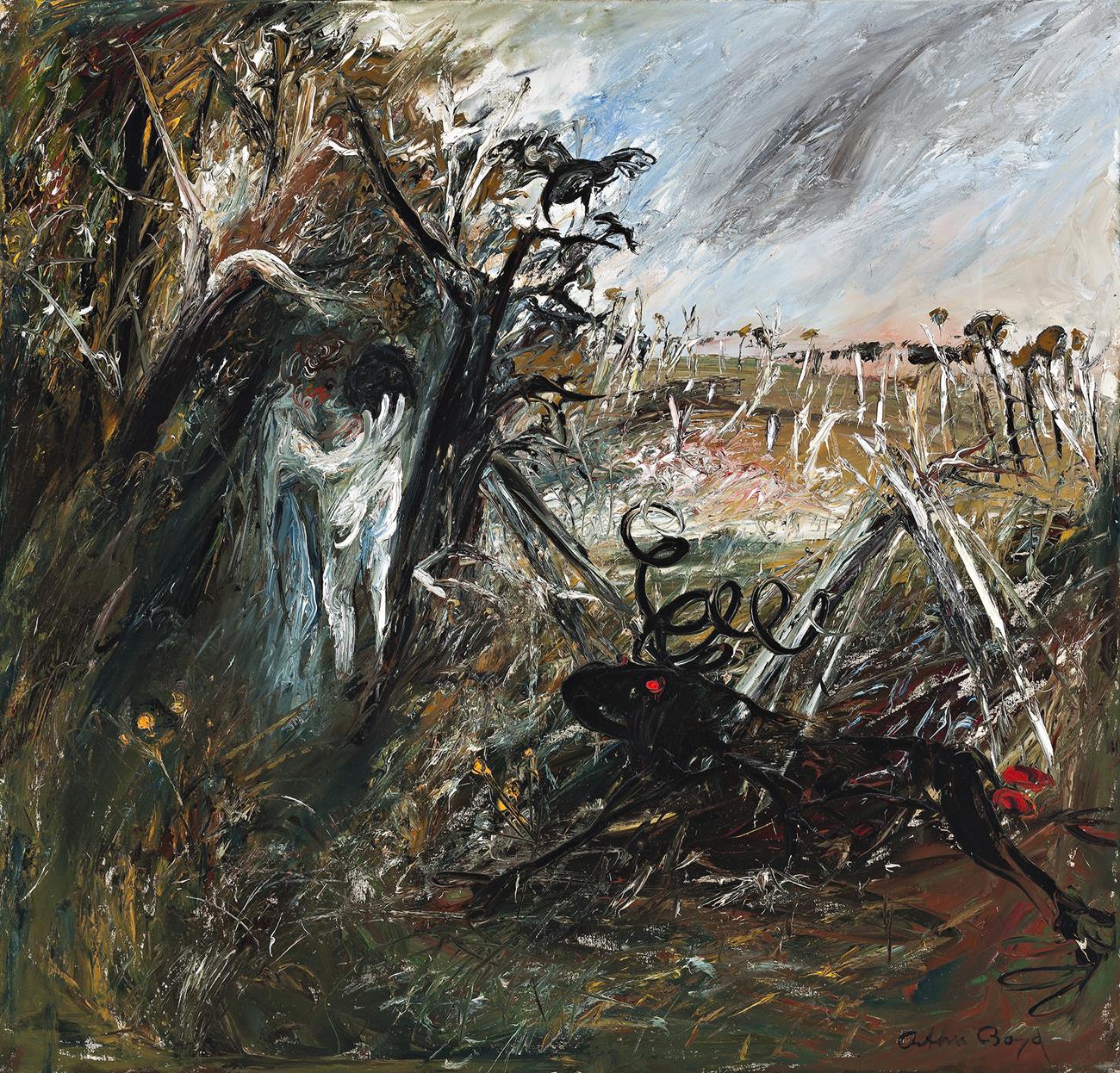 LOVERS AND BEAST IN A FOREST