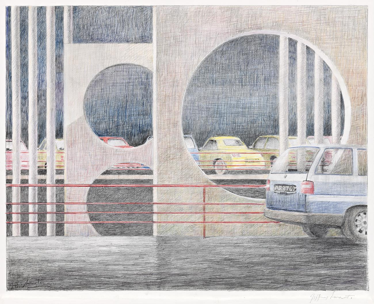 Drawing II 1993 for FLORENCE STATION CARPARK, 1993 – 94