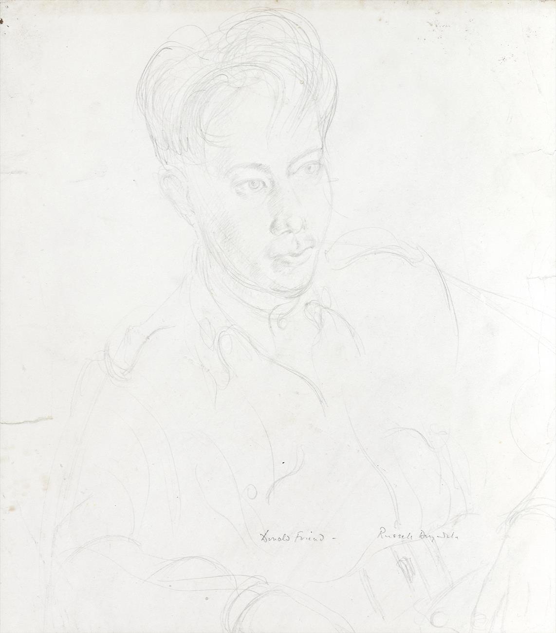 STUDY FOR PORTRAIT OF DONALD FRIEND