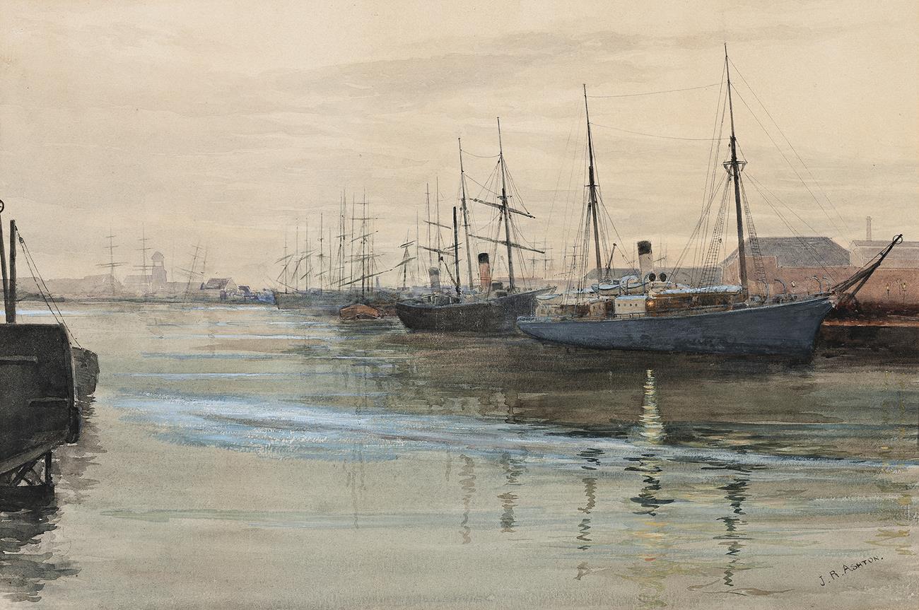 SHIPPING ON THE YARRA – EARLY MORNING