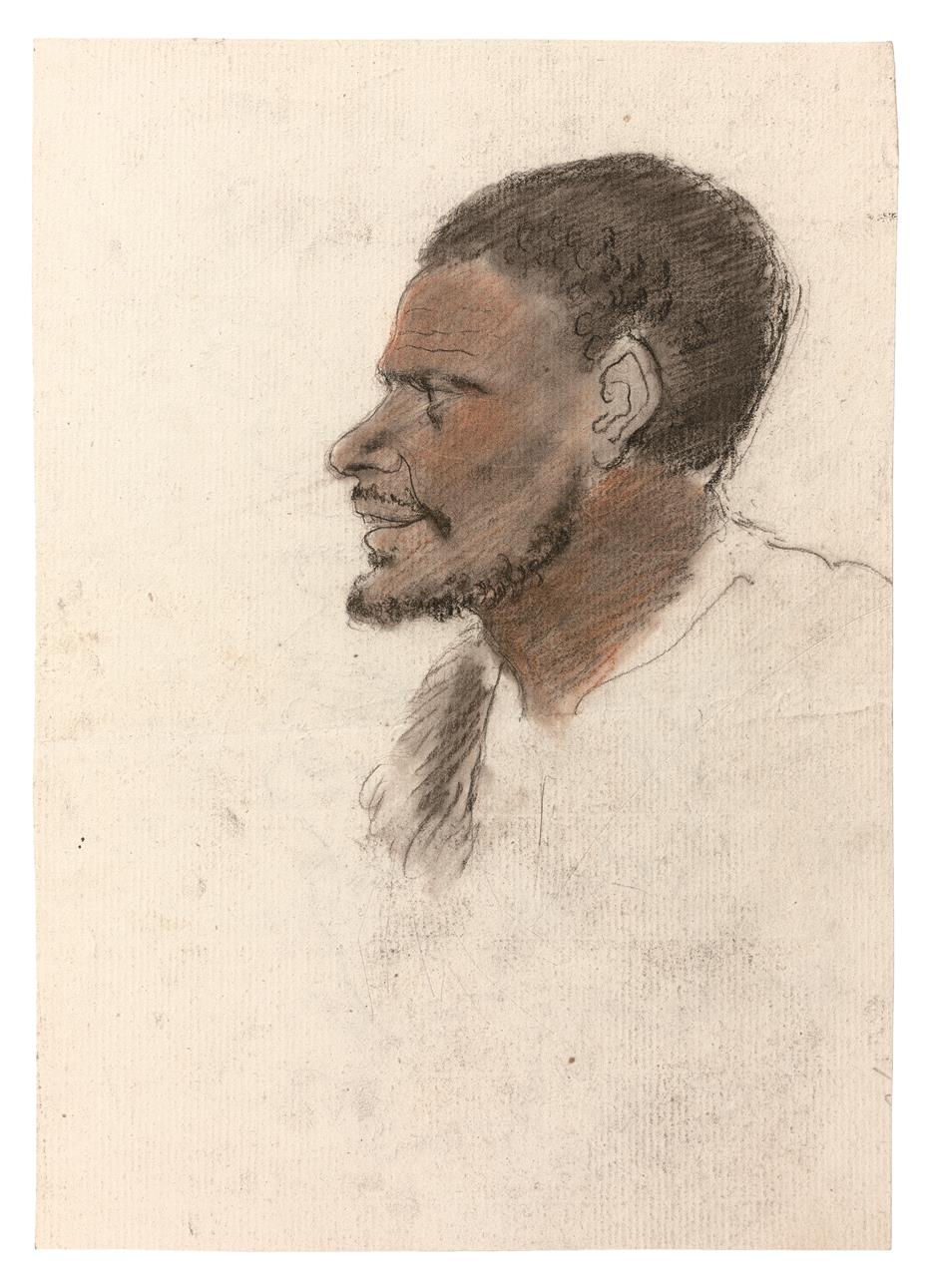 RECTO: (PORTRAIT OF A MAN IN PROFILE, HEAD AND PARTIAL SHOULDERS)