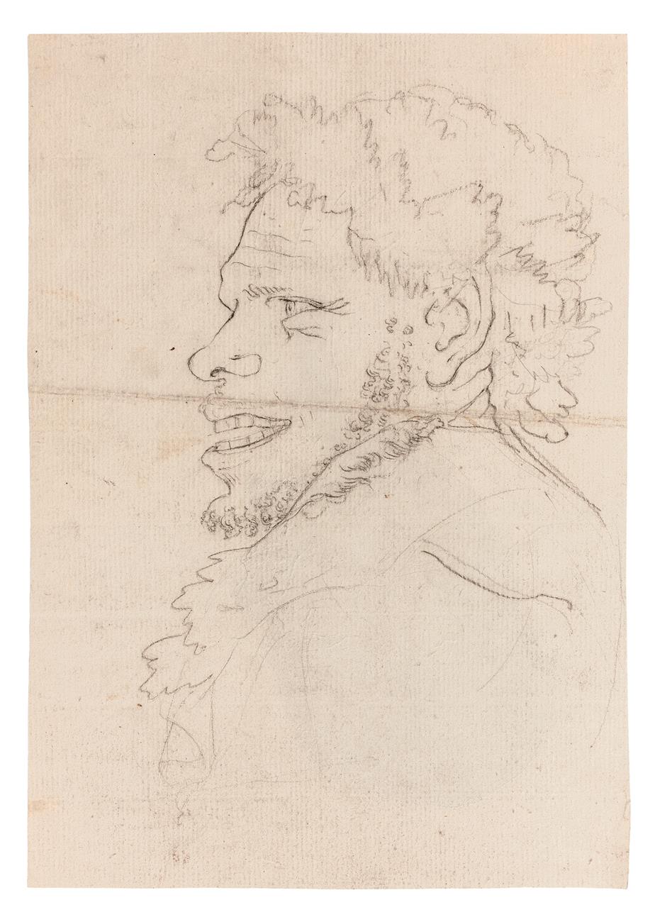 RECTO: (PORTRAIT OF A MAN IN PROFILE, HEAD AND PARTIAL SHOULDERS)