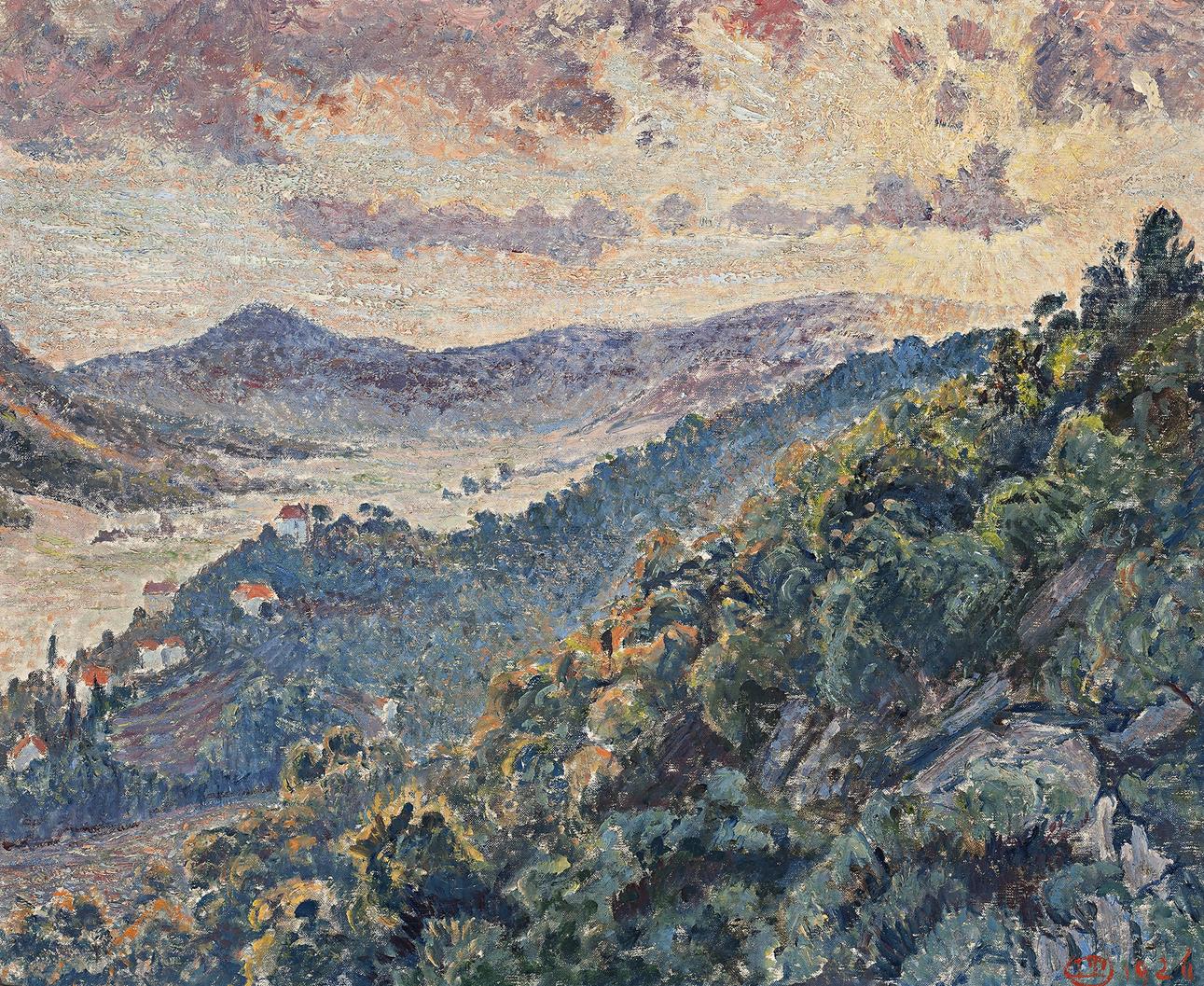 SOLEIL COUCHANT, BORMES (MONT DES ROSES)