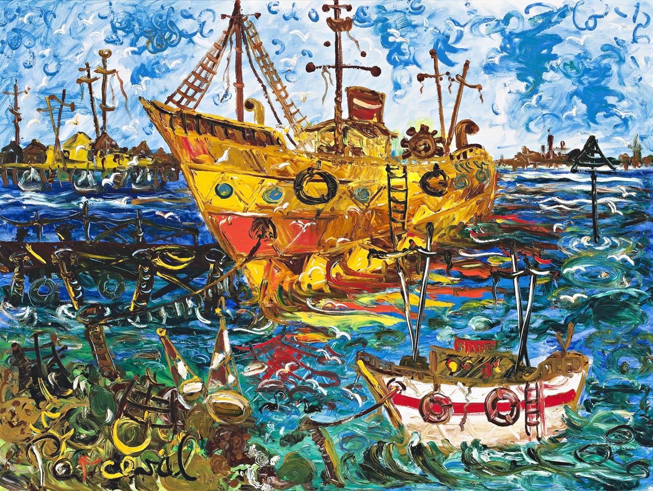 THE OLD BOAT AT PORT MELBOURNE