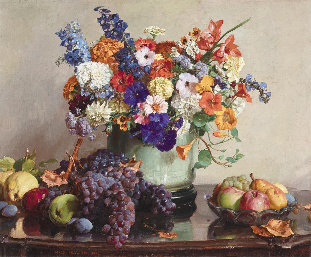 AUTUMN FLOWERS AND FRUIT