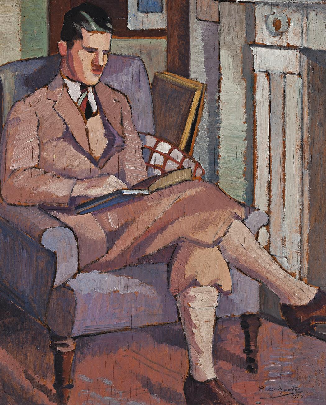 MAN READING (PORTRAIT OF G. DAVIS)