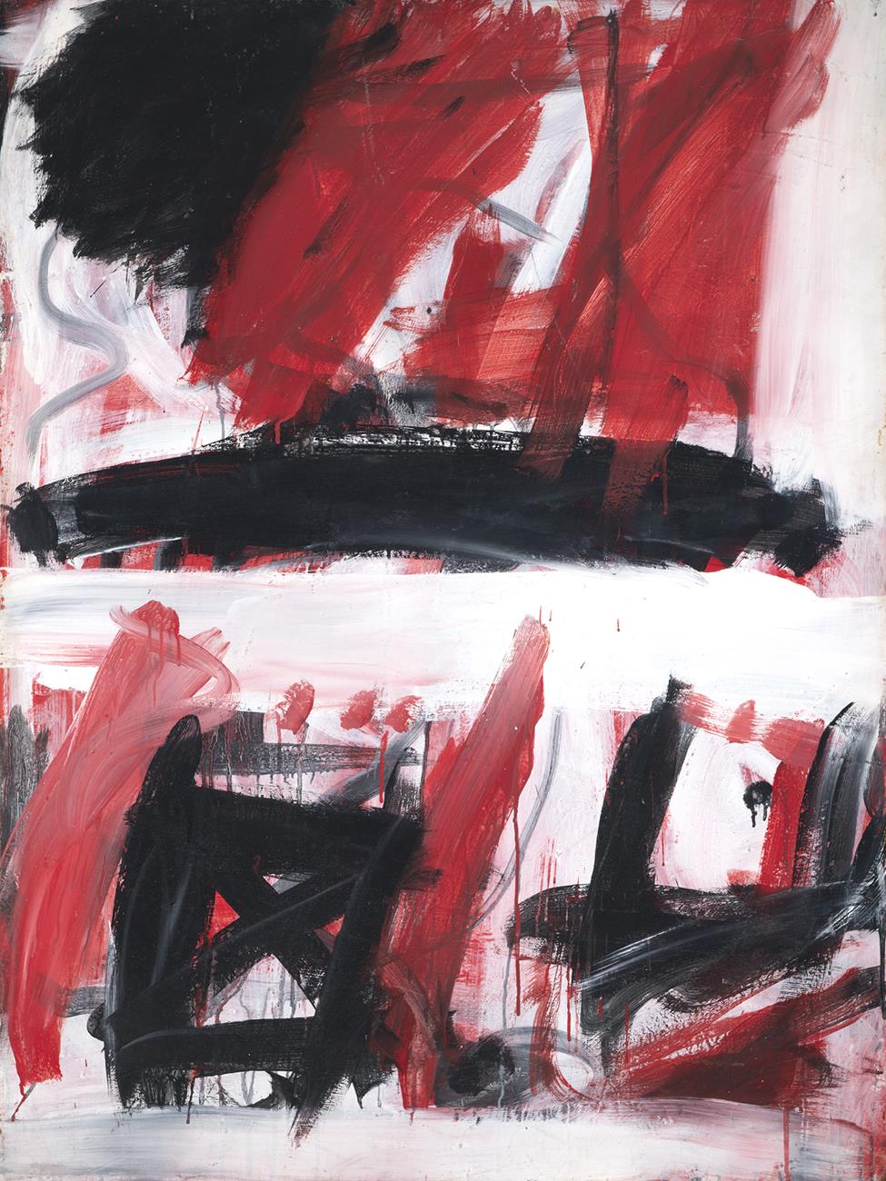 UNTITLED (RED, BLACK AND WHITE)