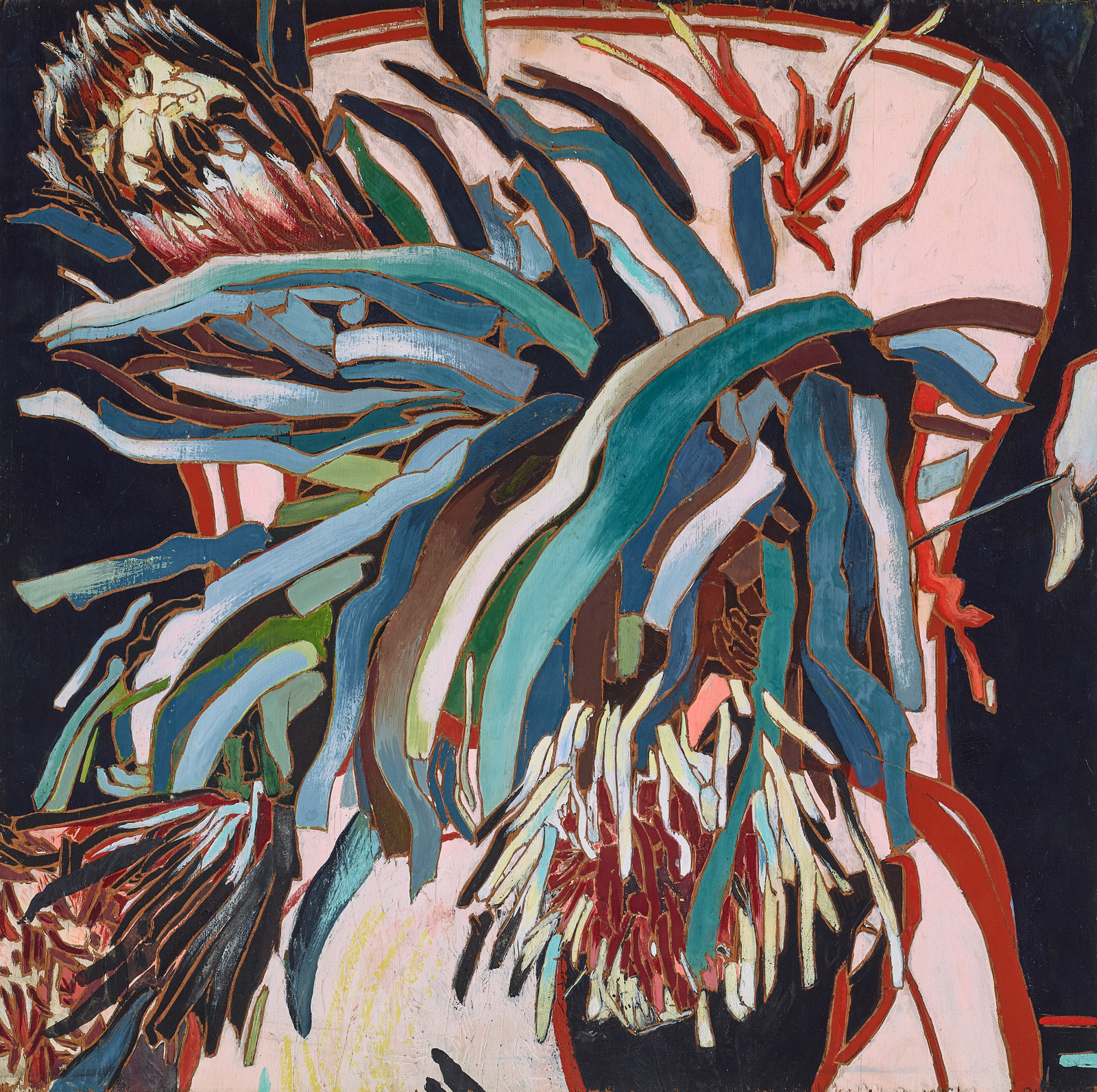 PROTEA AND GUM LEAVES