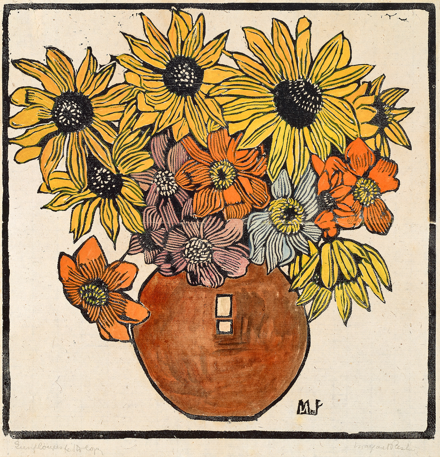 DAHLIA AND SUNFLOWER