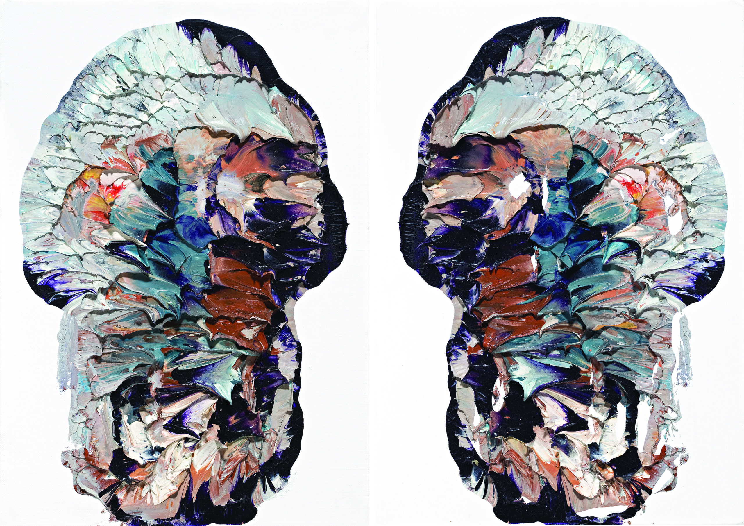 SKULL, RORSCHACH #4, DIPTYCH