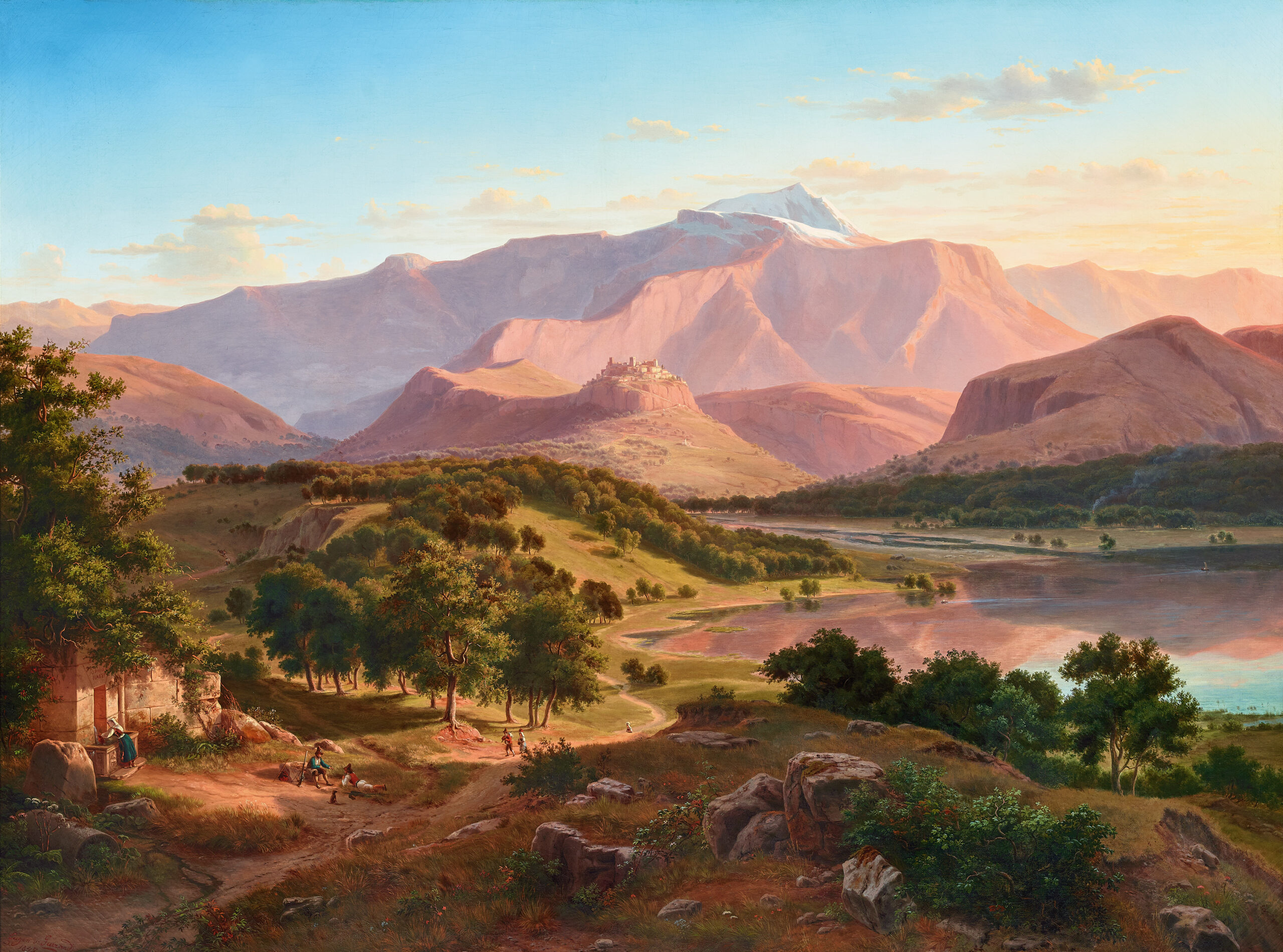 DIE BERGE VON ST TENADIO IM NEAPOLITANISCHEN, 1847 (THE MOUNTAINS OF ST TENADIO IN THE NAPLES REGION)