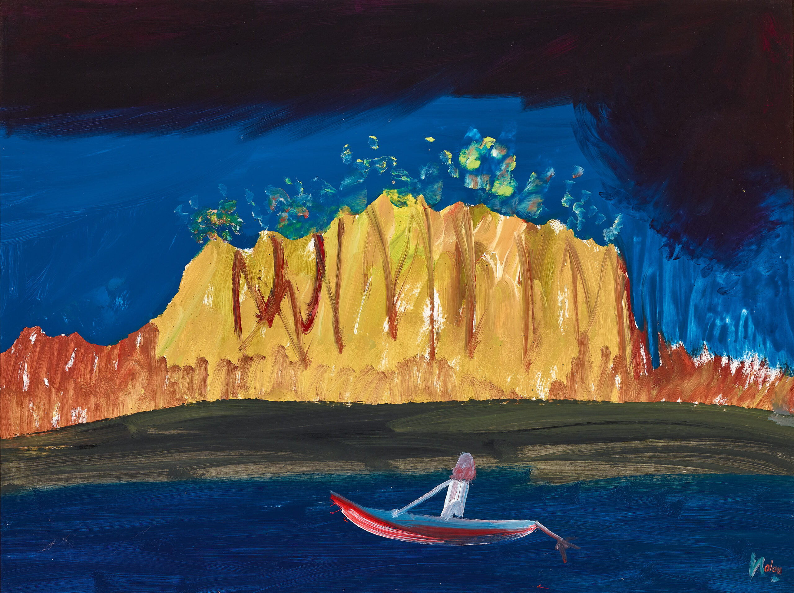 MARY IN A BOAT ON THE SHOALHAVEN