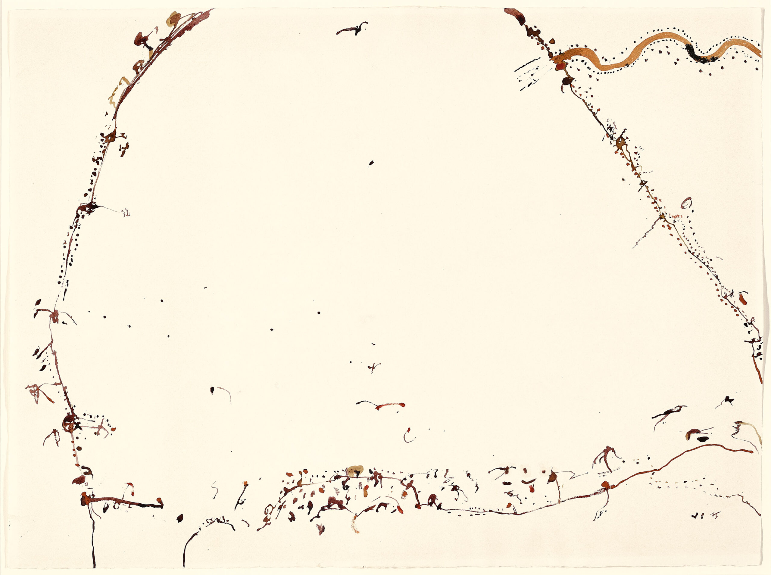 COOPER FLOWING INTO LAKE EYRE