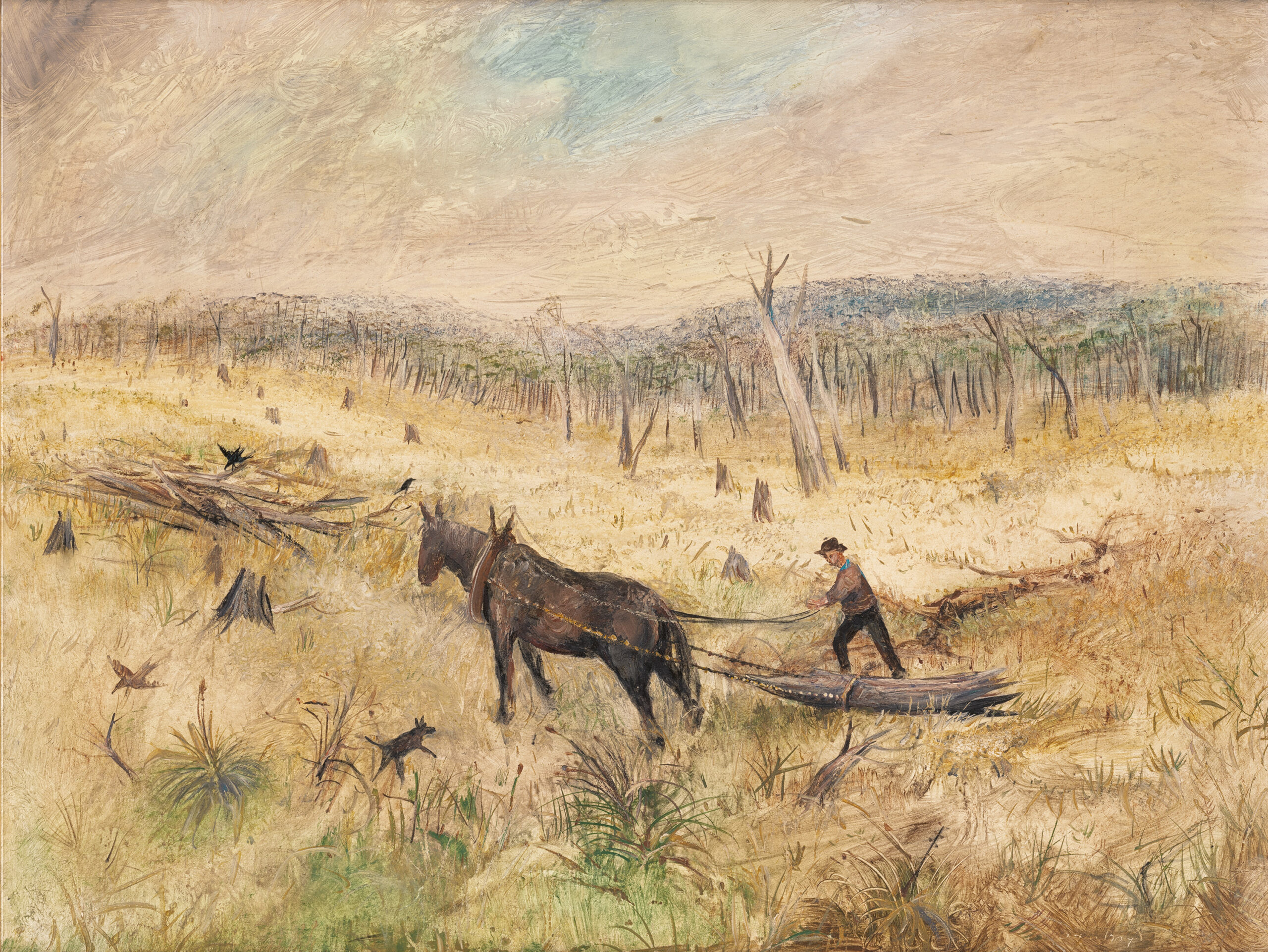 MAN CLEARING LAND, HARKAWAY