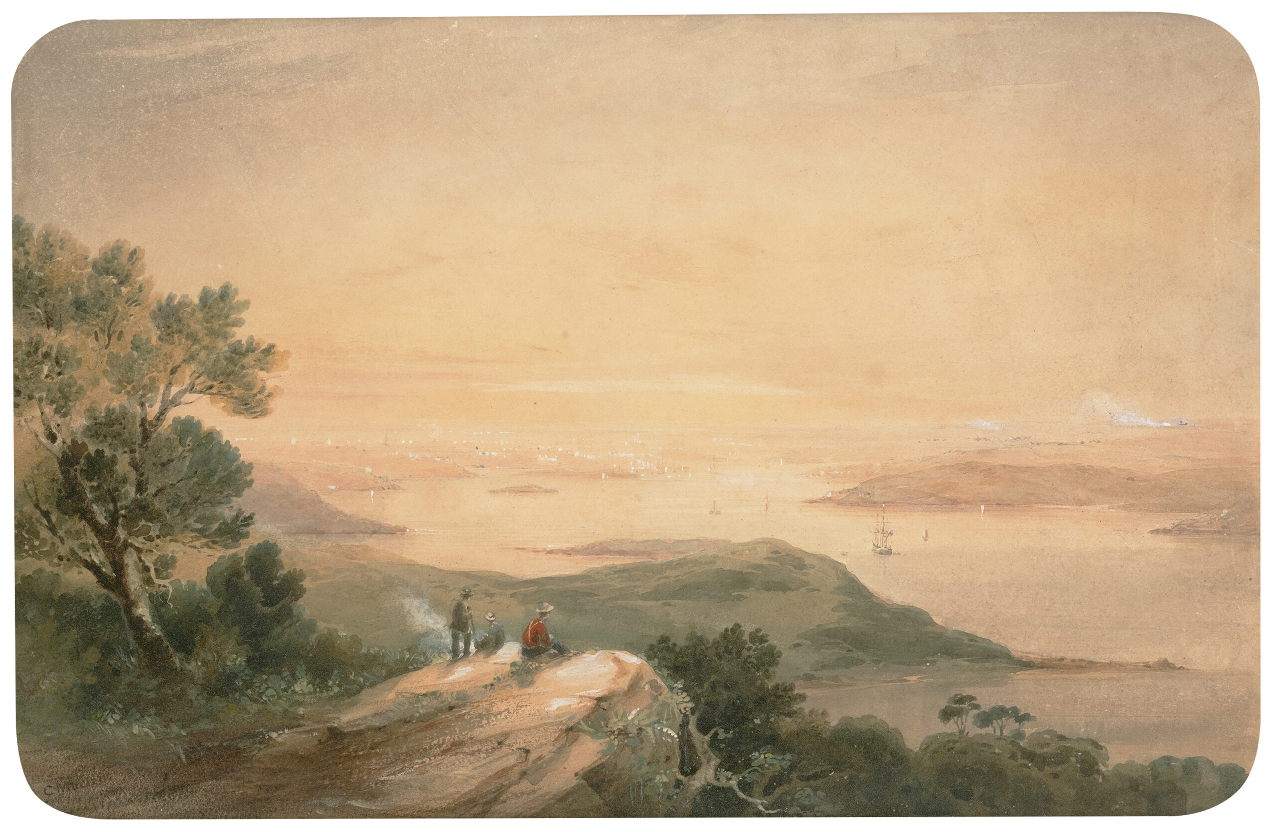 SYDNEY FROM THE SOUTH HEAD ROAD, NEAR THE LIGHTHOUSE