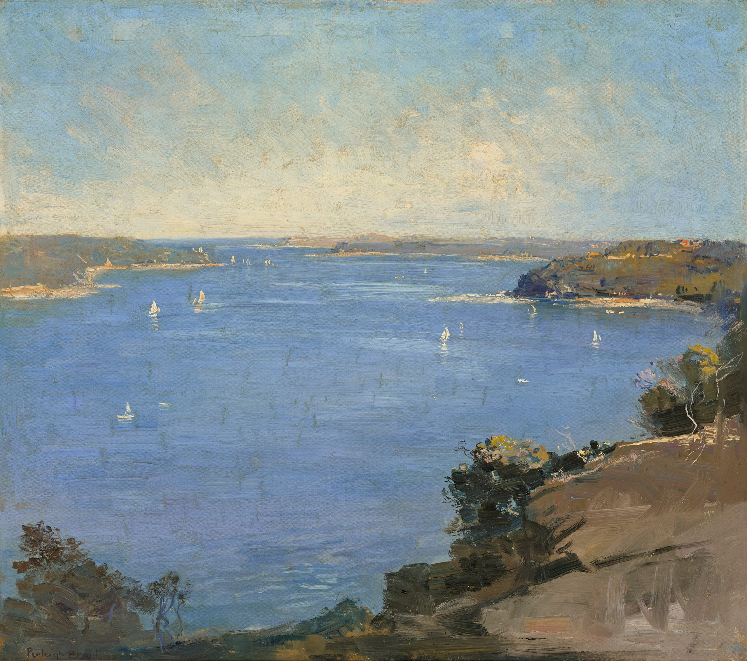 GREY DAY, SYDNEY HARBOUR (VIEW OF NORTH HEAD, ROSE BAY)