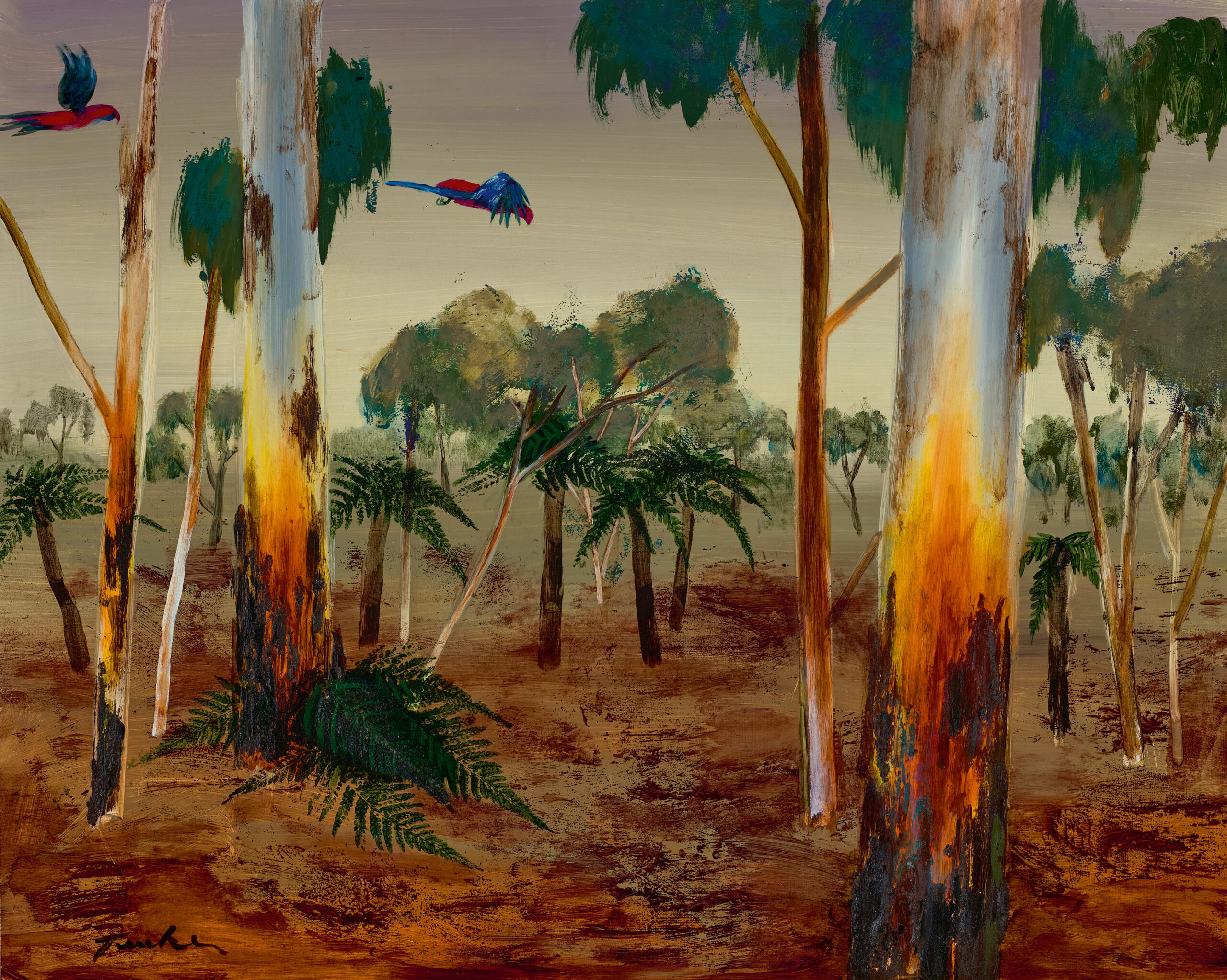 PARROTS IN BUSH