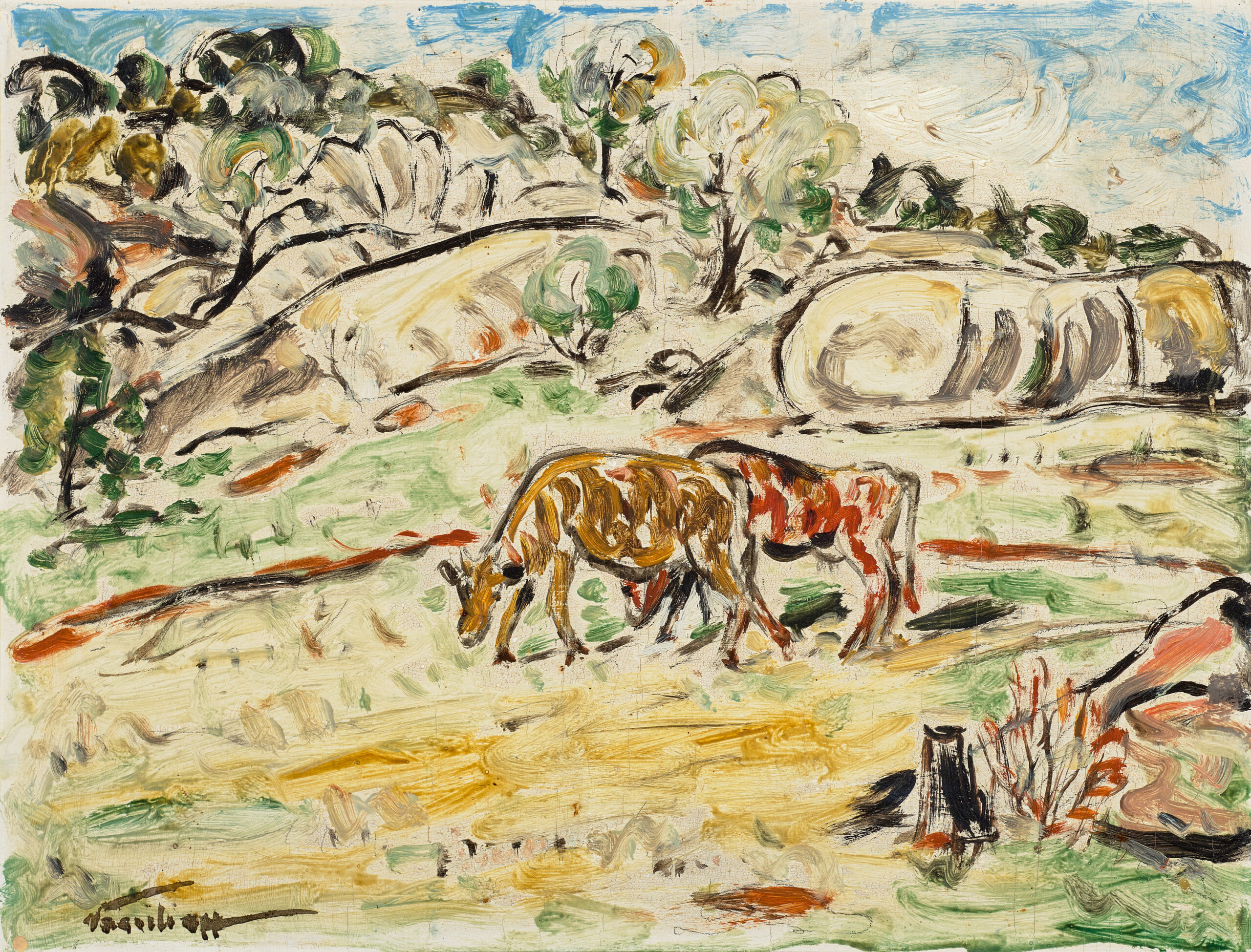 CATTLE IN LANDSCAPE