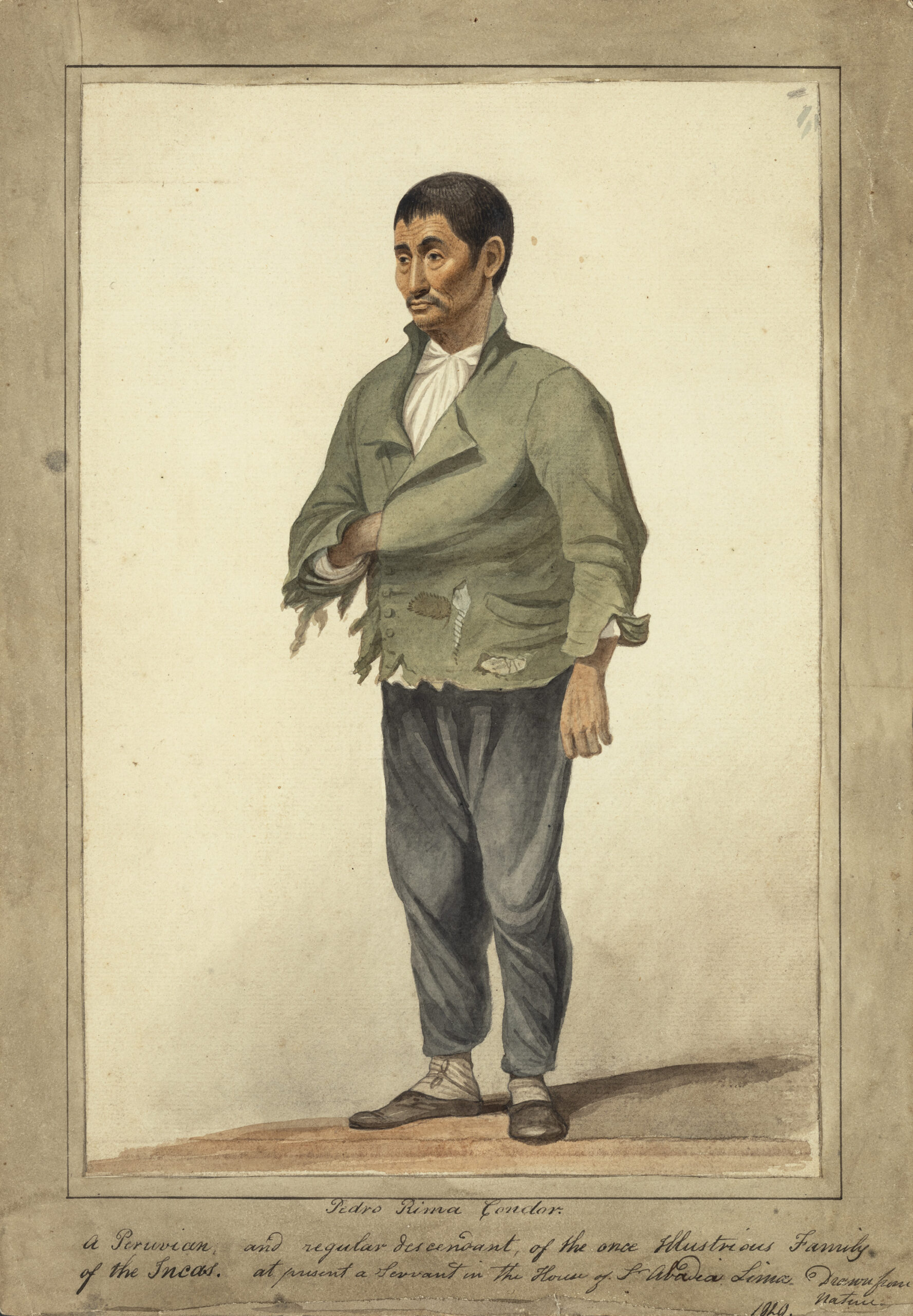 PEDRO RIMA CONDOR. A PERUVIAN, AND REGULAR DESCENDANT, OF THE ONCE ILLUSTRIOUS FAMILY OF THE INCAS